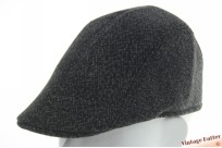 Voorgevormde platte pet gemende donker grijze stof 55 (S) [nieuw]